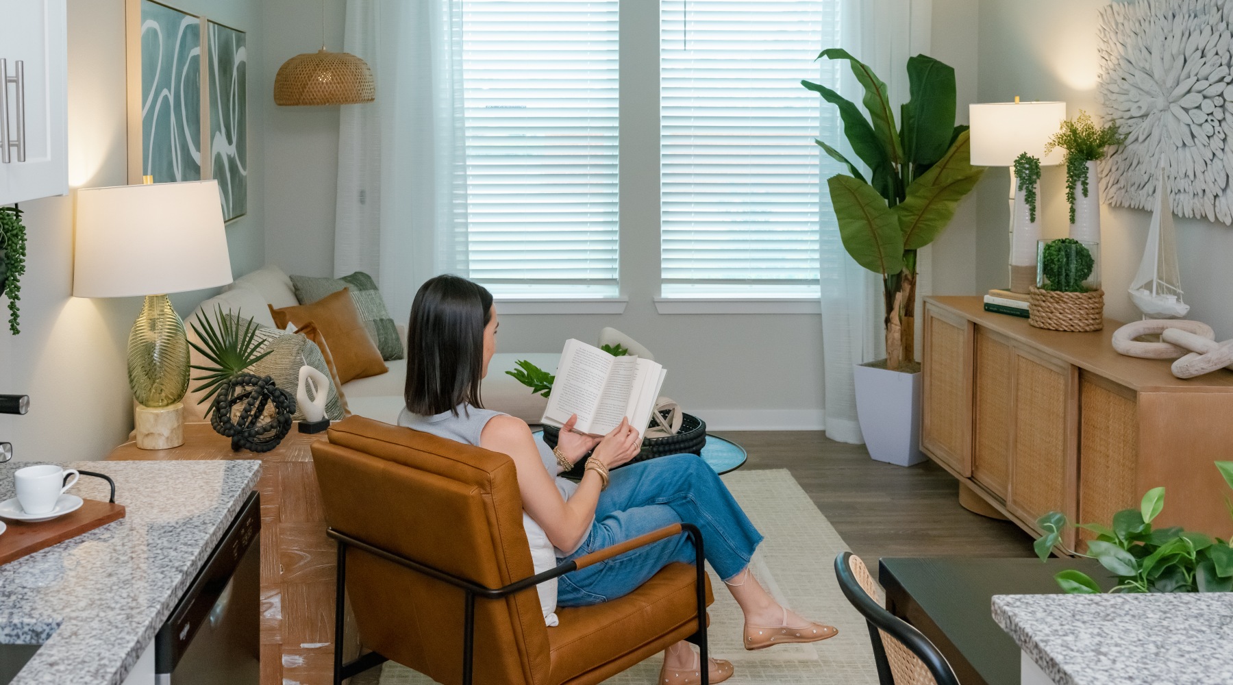 Cozy Living Room Reading